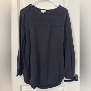 Caslon Ribbed Black Sweater